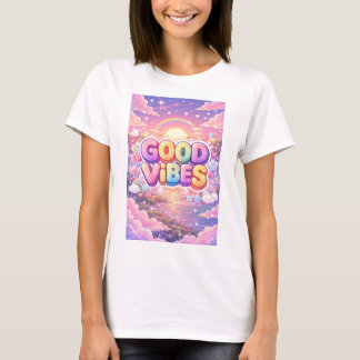 söt tjej i t-shirt