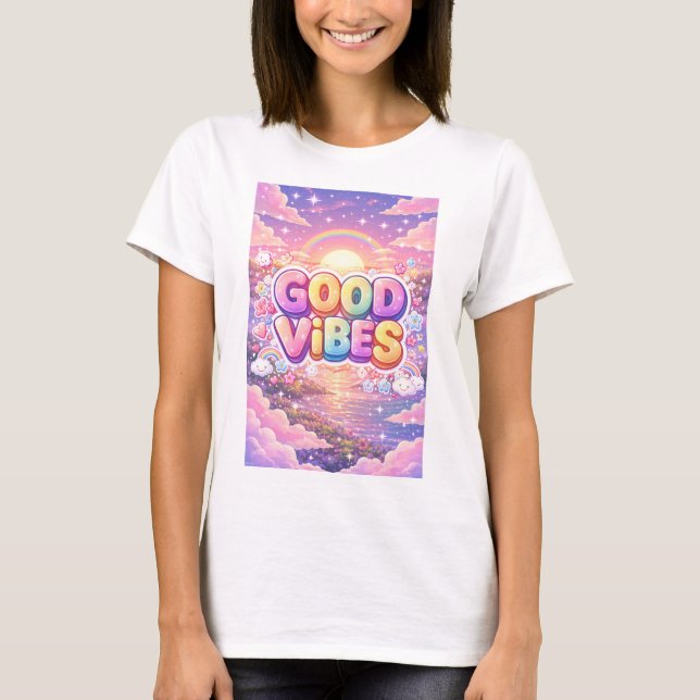 söt tjej i t-shirt (Framsida)
