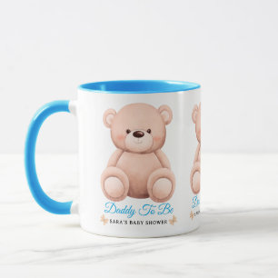 Söt tjej orange teddybjörn pappa att bliBabykalas Mugg