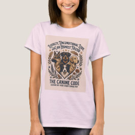 Söt tjej som älskar hundar estetisk t-shirt