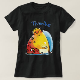 Söt Tjock Katt T Shirt