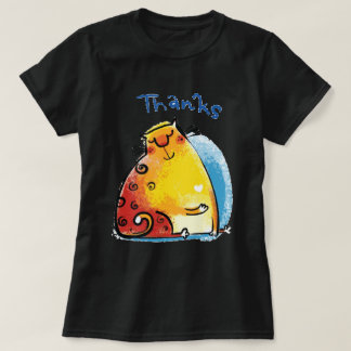 Söt Tjock Katt T Shirt