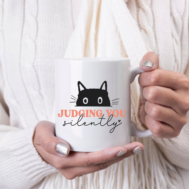 Söt Tjuder du tyst katt Kaffemugg (Skapare uppladdad)