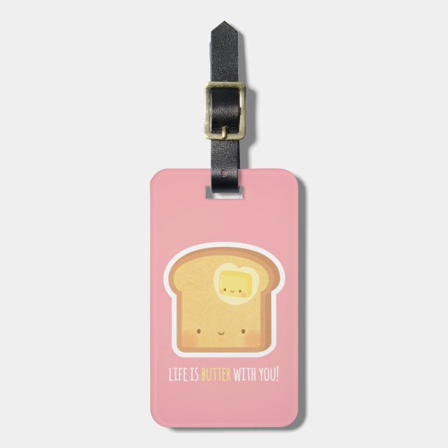 Söt Toast och Smör Tillsammans är Bättre Bagagebricka (Vertikal Framsida)