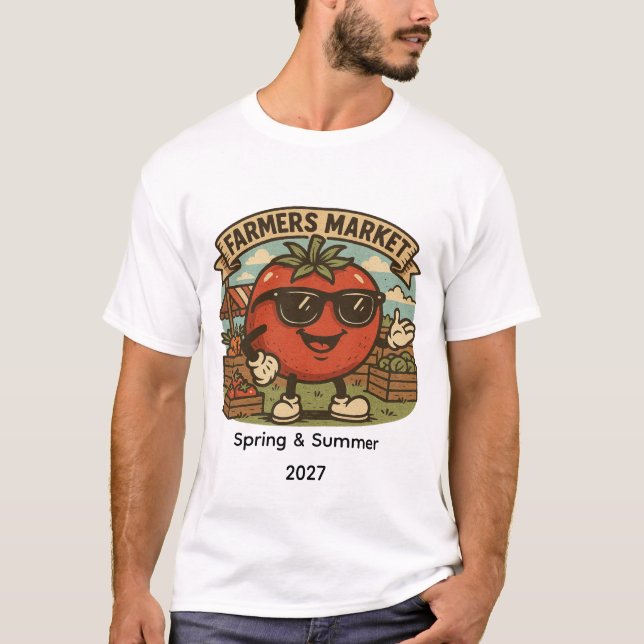 Söt Tomat på Bondens Marknad Vår & Sommar  T Shirt (Framsida)