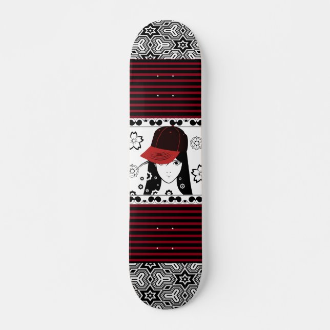 Söt Tomboy Skateboard Bräda 19,5 Cm (Framsida)
