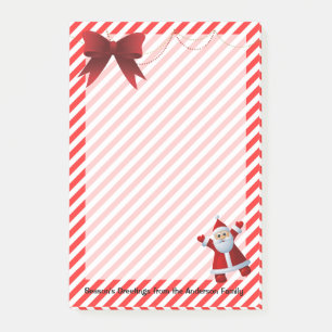 Söt tomte att göra lista för julränder post-it block