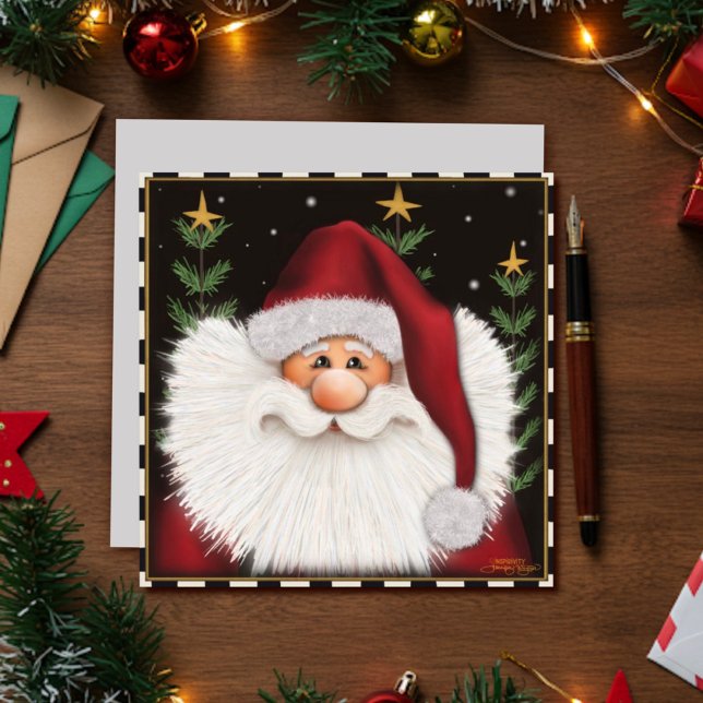 Söt tomte, fantasifull inspirations julkort (Skapare uppladdad)