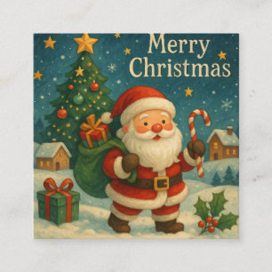 söt tomte god jul tilläggskort