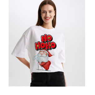 Söt tomte “Ho Ho Ho” jul – för familjen T Shirt