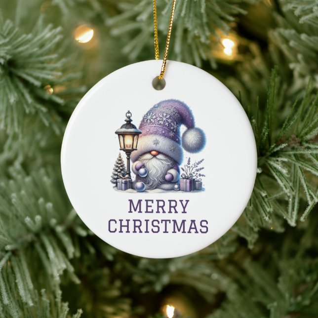 Söt Tomte Jul Julgransprydnad Keramik (Träd)