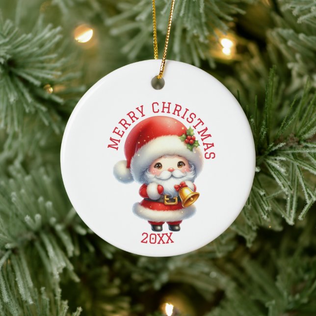Söt Tomte Jul Julgransprydnad Keramik (Träd)