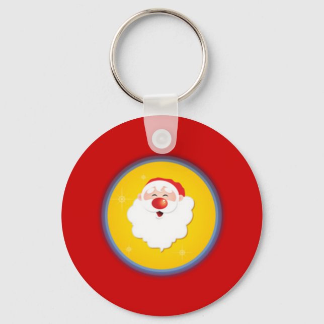 Söt tomte nyckelring (Framsida)
