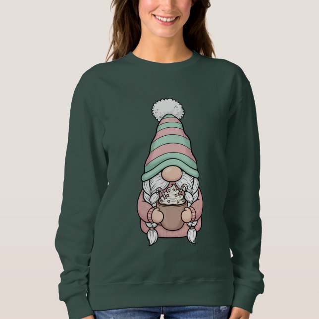 Söt Tomte T Shirt (Framsida)