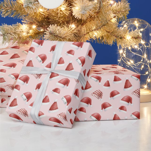 Söt tomteluva för flickor Rosa jul Presentpapper (Helgdagar)