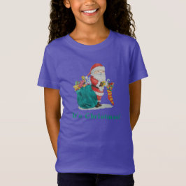 Söt tomten med leksaker christmas-barn t-shirt