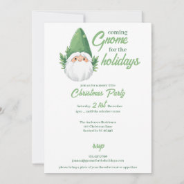 Söt tomtenisse för högtiderna julkort