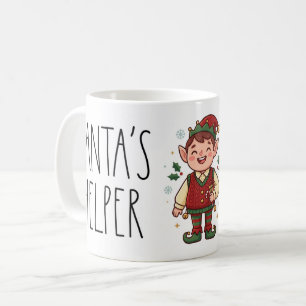Söt tomtens hjälpreda julmugg kaffemugg