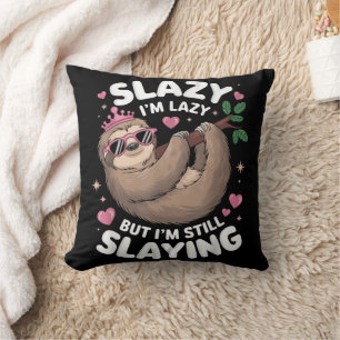 Söt tonårstjej Roligt djur Sengubbe Slay Meme Tren Kudde