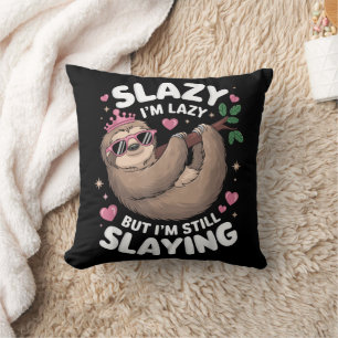 Söt tonårstjej Roligt djur Sengubbe Slay Meme Tren Kudde