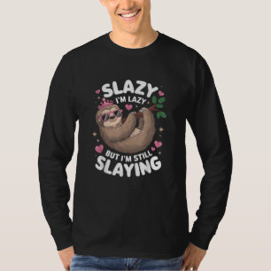 Söt tonårstjej Roligt djur Sengubbe Slay Meme Tren T Shirt