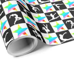 SÖT TOPPEN STAR GYMNASTICS WRAPPP PAPPER PRESENTPAPPER