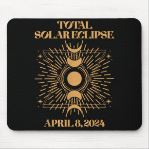 Söt total solförmörkelse 8 april musmatta