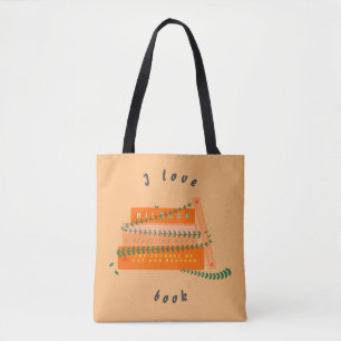 Söt Totebag En Bok Tygkasse
