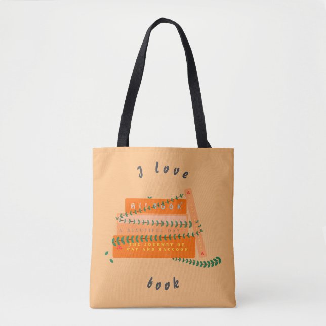Söt Totebag | En Bok  Tygkasse (Framsida)