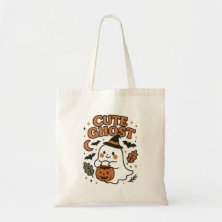 Söt Totebag Spökpumpa Halloween Höst Konst Tygkasse