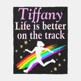 SÖT TRACK STAR PERSONLIG FLEECE BLANKET