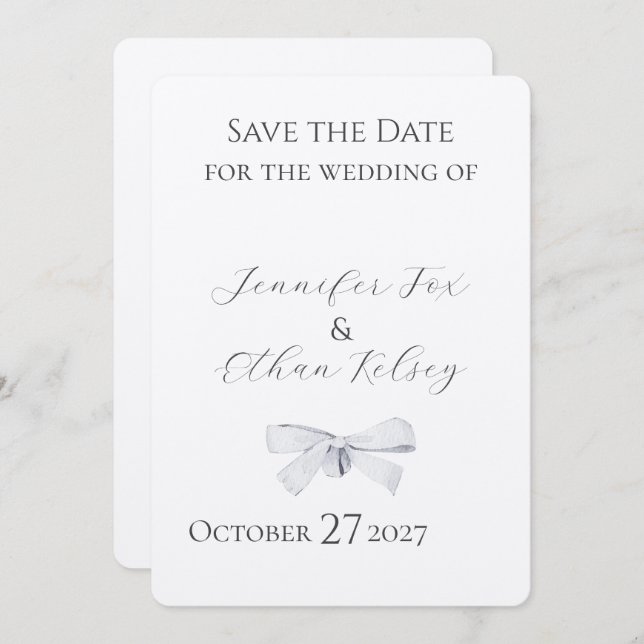 Söt trädgård spara datumet (Fram/baksida)