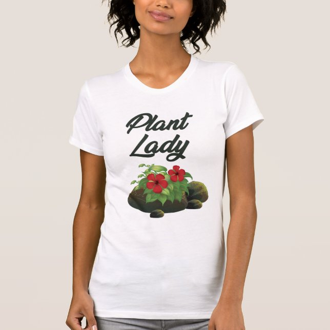 Söt Trädgårdst-shirt för Växtdamen T Shirt (Framsida)