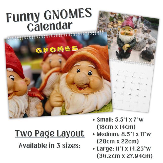 Söt trädgårdstomte fotografering  kalender (Skapare uppladdad)
