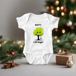 Söt Trädöskare Bebis Ekologisk Illustration T Shirt