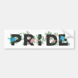 Söt Trans Pride Blommigt Bildekal