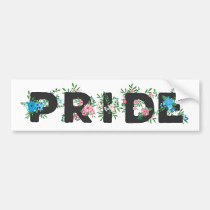 Söt Trans Pride Blommigt Bildekal