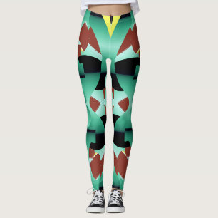 Söt trendig flerfärgad "Ratti_Creative_Arts" Legg Leggings