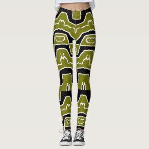 Söt trendig flerfärgad "Ratti_Creative_Arts" Legg Leggings
