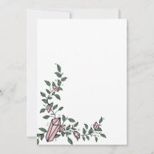 Söt Trendig Flickaktig Blomma Vinranka Rosa Ädelst