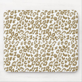Söt Trendig Leopard Skriv ut Guld Glitter Musmatta