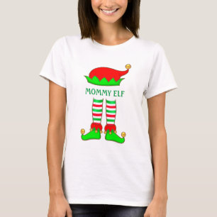 Söt trendig mamma älva jul T-shirt