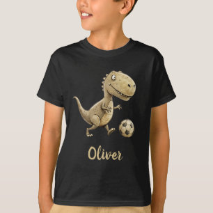 Söt Trex som spelar fotboll Personlig T Shirt