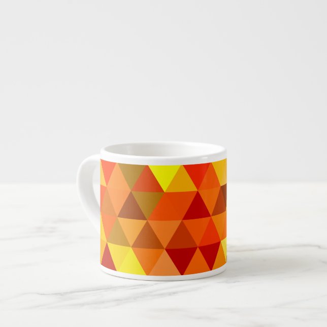 Söt Triangle mönster I + dina idéer Espressomugg (Framsida vänster)