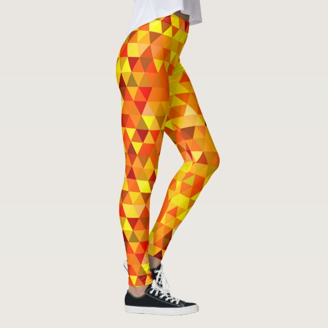 Söt Triangle mönster I + dina idéer Leggings (Höger)