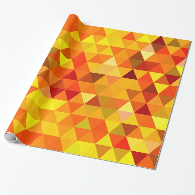 Söt Triangle mönster I + dina idéer Presentpapper (Utrullad)
