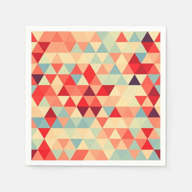 Söt Triangle mönster II + dina idéer Pappersservett (Framsidan)