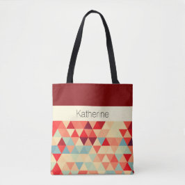 Söt Triangle mönster II + dina idéer Tygkasse