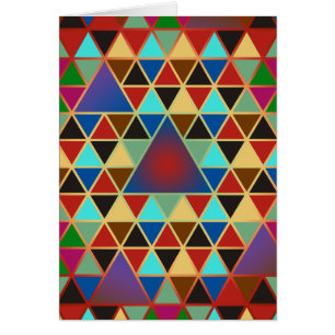 Söt Triangle mönster III + dina idéer Hälsningskort