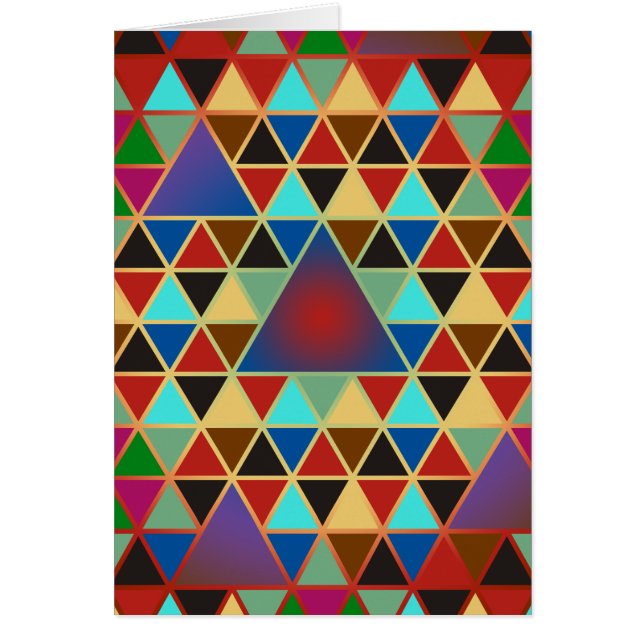 Söt Triangle mönster III + dina idéer Hälsningskort (Framsidan)